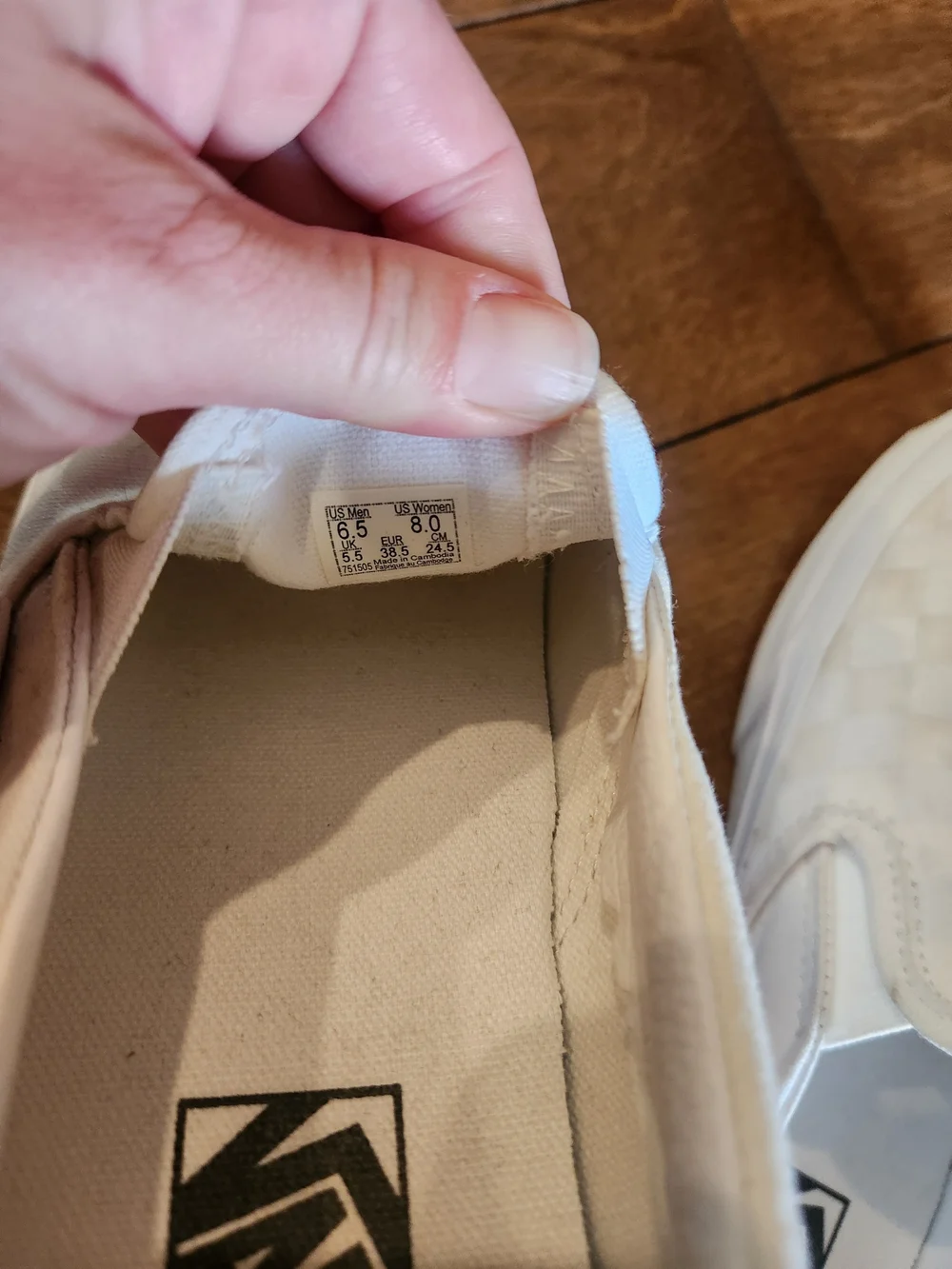Vans White Classic Slip-On Loafers